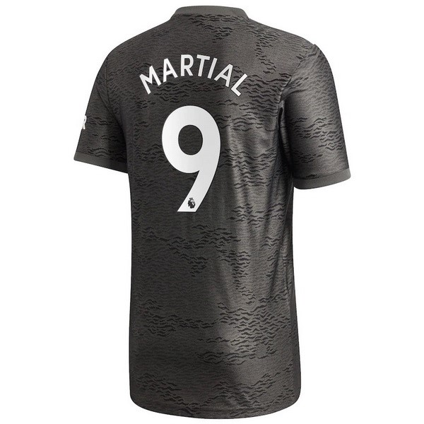 Trikot Manchester United NO.9 Martial Auswarts 2020-21 Schwarz Fussballtrikots Günstig